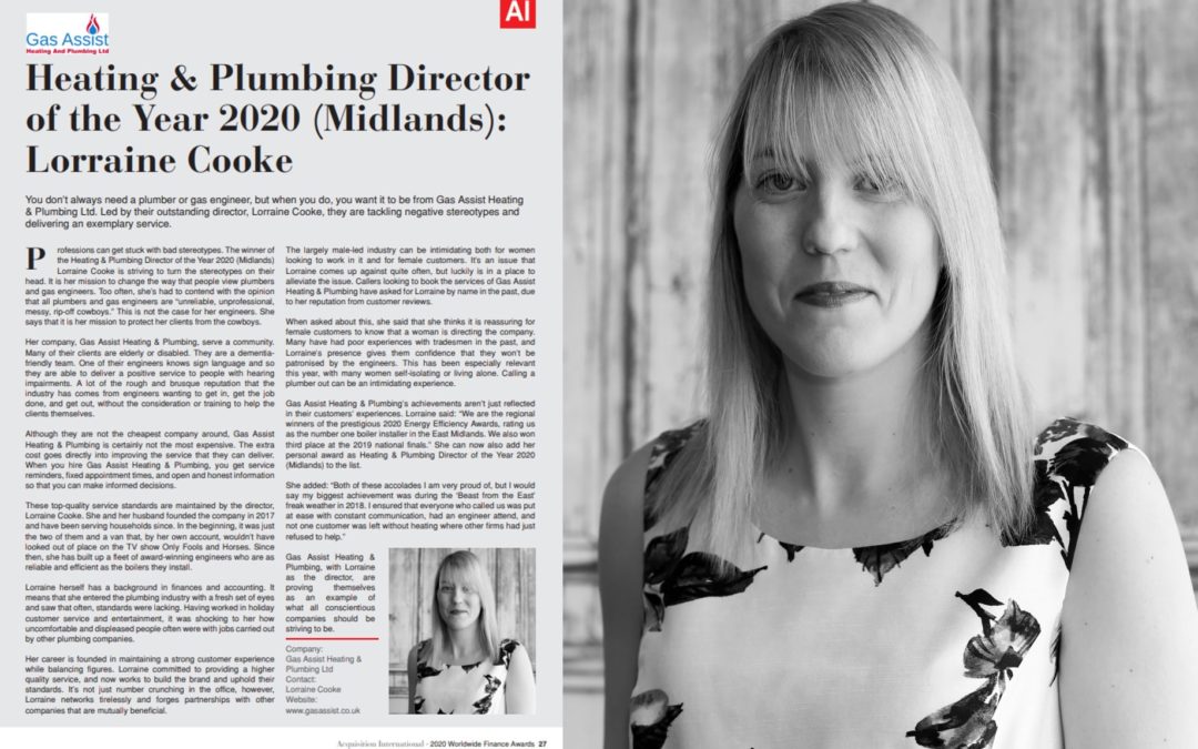 Heating & Plumbing Director of the Year 2020 (Midlands): Lorraine Cooke